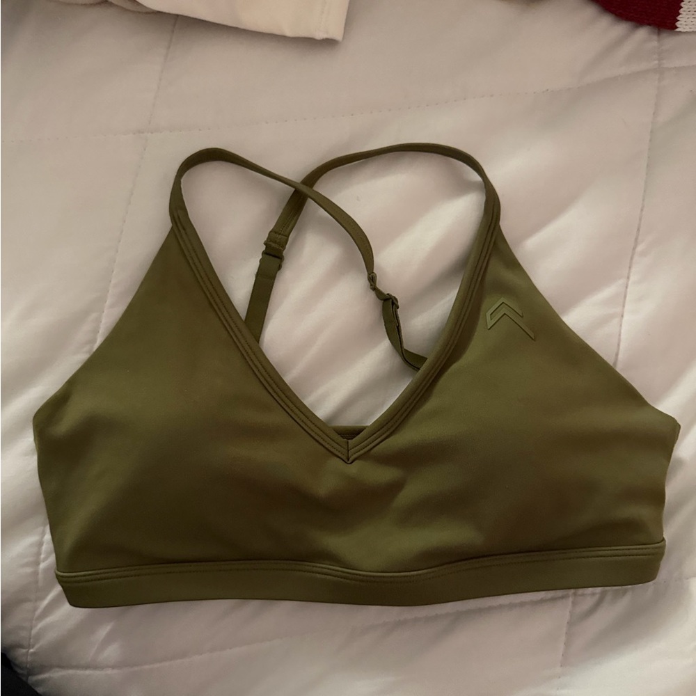 Oner Active Olive Green Timeless Strappy Sports Bra